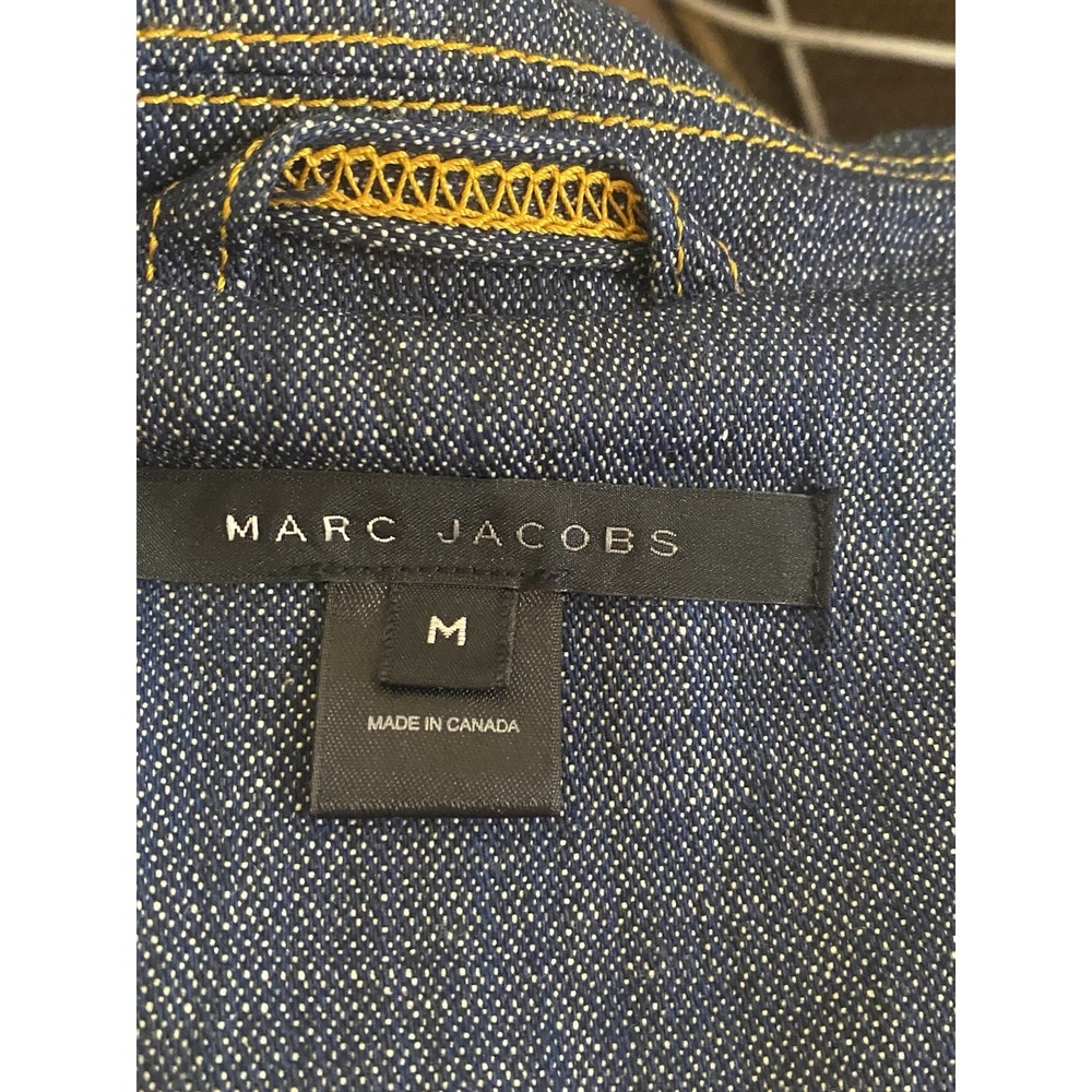 Marc Jacobs Runaway Collection Denim Long Coat Size M Rinse Jean Rare Orig.$428 - Picture 7 of 16